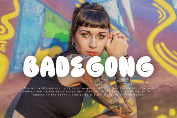 Badegong: A Fun & Quirky Display Font Review