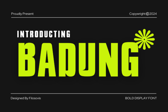 Badung Font: An Urban Display Typeface for Bold Campaigns