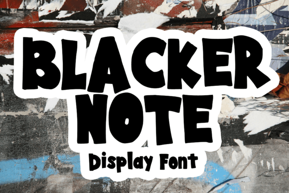 Blacker Note Font: Bringing Bold 90s Street Art into Modern Branding