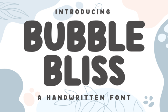 Bubble Bliss: The Crafting Font with Playful Personality