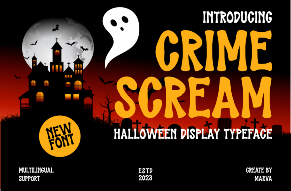 Crime Scream: A Display Font for Editorial Atmosphere