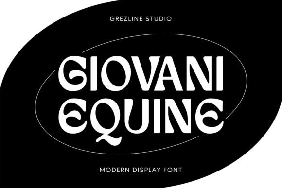 Giovani Equine: A Modern Display Font for Serious Business Branding