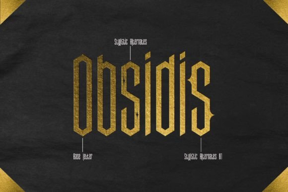 Obsidis: A Bold Blackletter Font for Modern Digital Campaigns