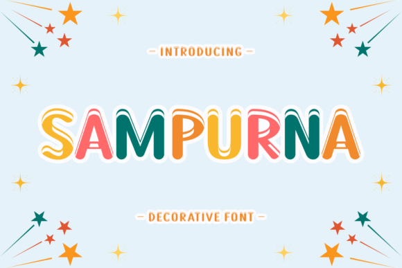 Sampurna Font: A Cute and Fun Display Typeface for Web Design