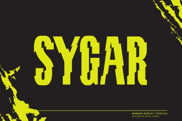 Sygar: The Modern Display Font Your Crafts Have Been Waiting For