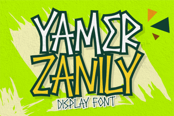 Yamer Zanily Font: The Cheerfully Creepy Display Typeface